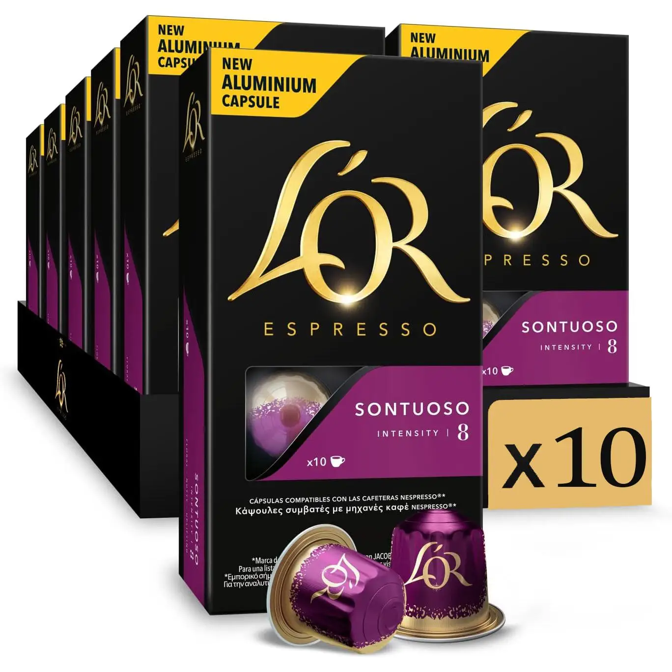 Pack de 10 - CAFE L`OR CAPSULAS SUNTUOSO 10 UND 52 GR