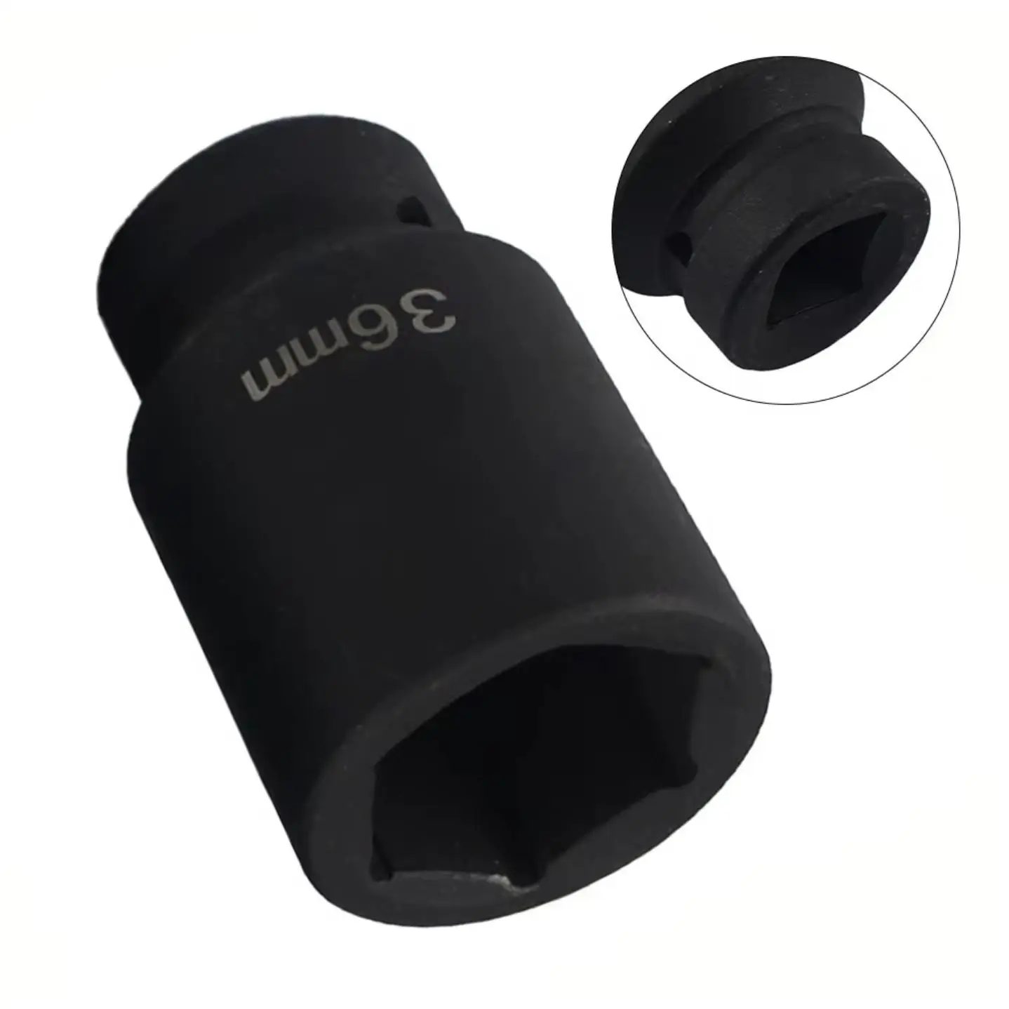 AC Tools Vaso de 6 caras y 36 mm válido para carraca de 1/2", para apretar/aflojar tuercas o cabezas de tornillos hexagonales.