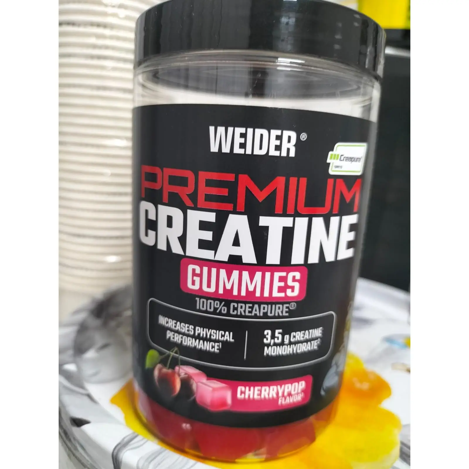 Weider Premium Creatine Gummies 60 Gominolas – Creapure® Sabor CherryPop