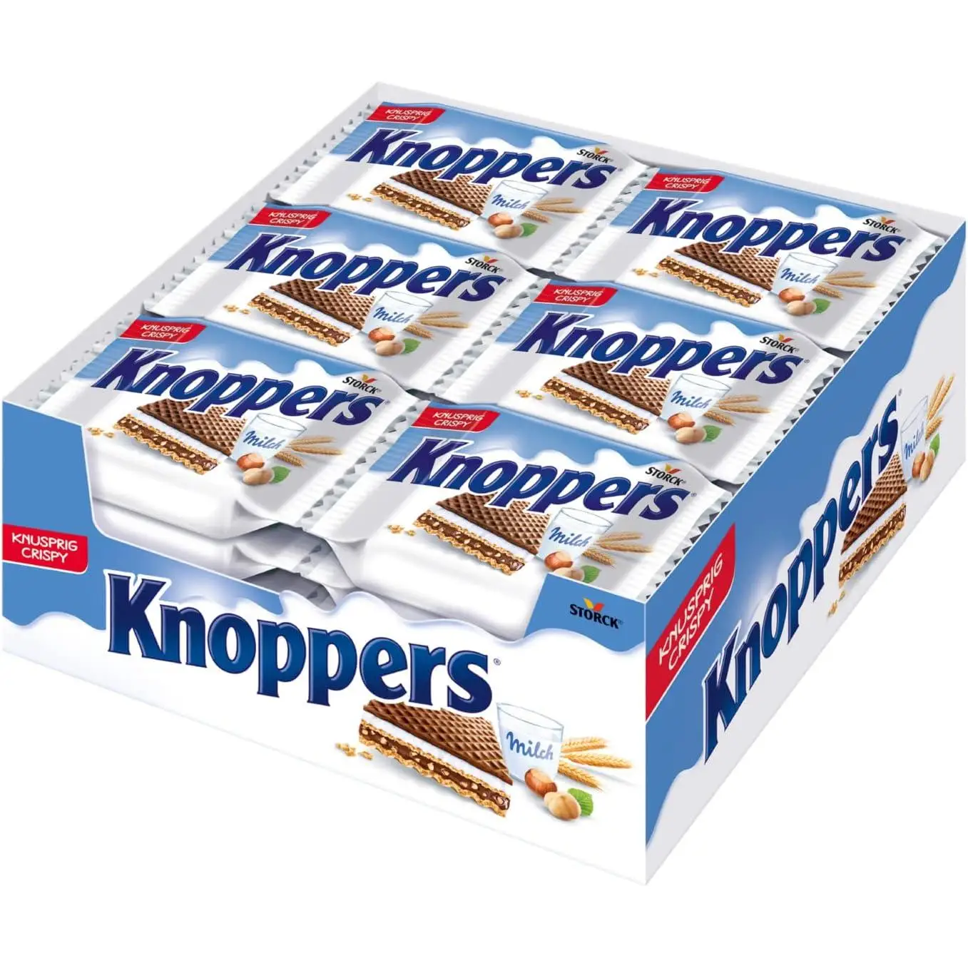 24 PCs 25gr peanut bars STORCK KNOPPERS