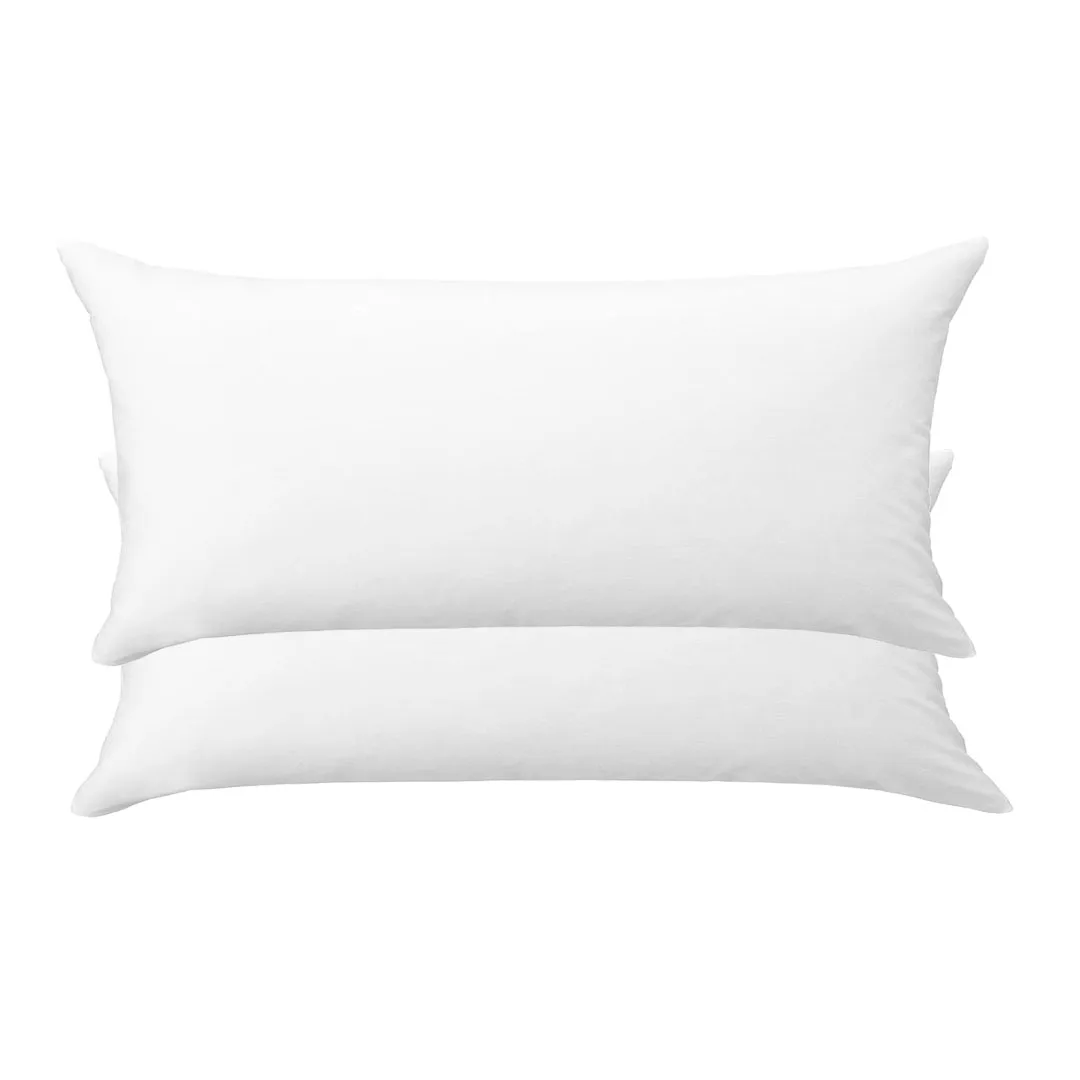 EasySpeed Microfiber Pillow 70cm 80cm 90cm, Ergonomic Design with Medium Firmness, Hypoallergenic and Breathable, Washable by Hand or Machine, Retains Shape, Color White