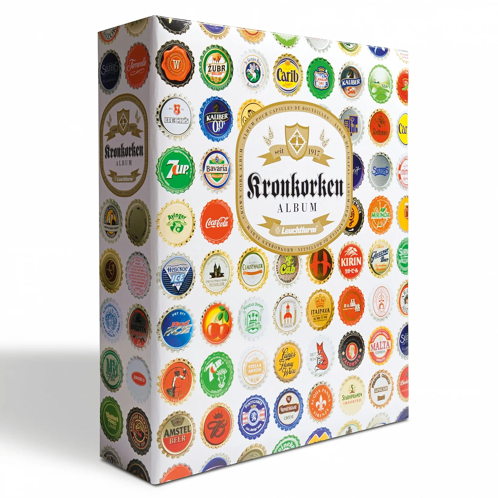 Leuchtturm Álbum para coleecionar tapas de botellas/chapas, con 5 hojas COMPART