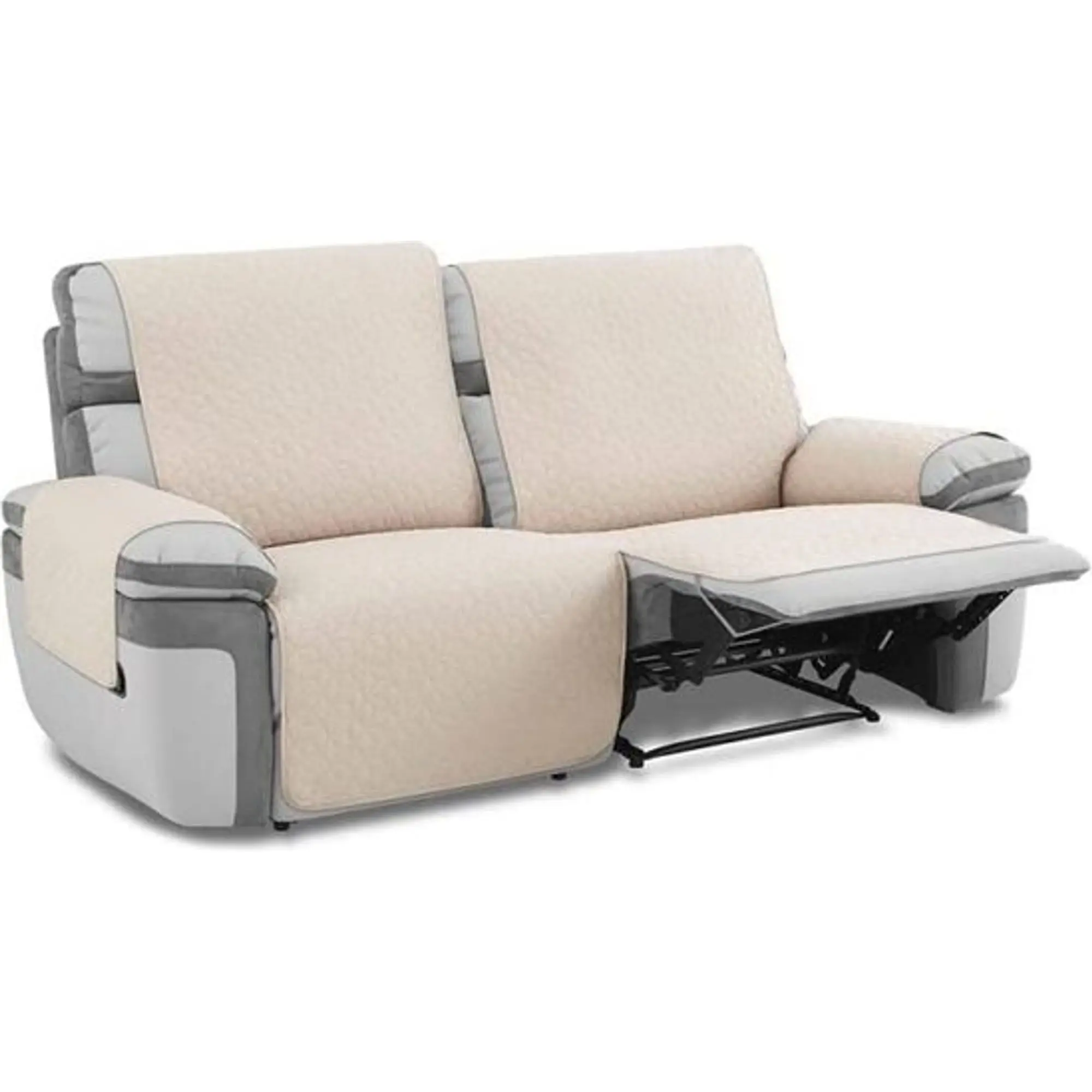 MAXIFUNDAS FUNDAS DE SOFA & CHAISE LONGUE - Funda Cubre Sofá Acolchado Relax Slam: Protección Impermeable y Antideslizante para Sofás de 2 y Sofás 3 Plazas - Funda Sofá Antideslizante y Protección