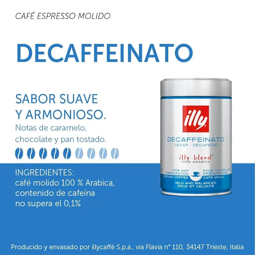 Illy iperespresso roasted decaffeinated coffee capsules, 6 pack of 18 capsules, total 108 capsules - qumir