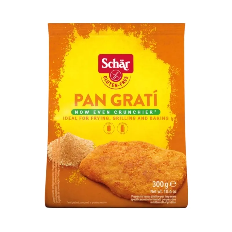 Pan Gratí Sin Gluten  Pack de 2 unidades  300 gramos   Apto para vegetarianos y veganos  SCHÄR