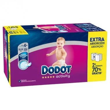 Dodot Box Activity Extra size 4 + (104 PCs) Dodot