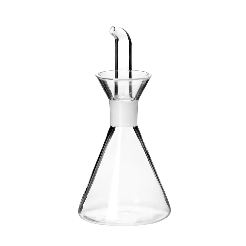 Lola Home Aceitera antigoteo pequeña de cristal transparente de 125 ml