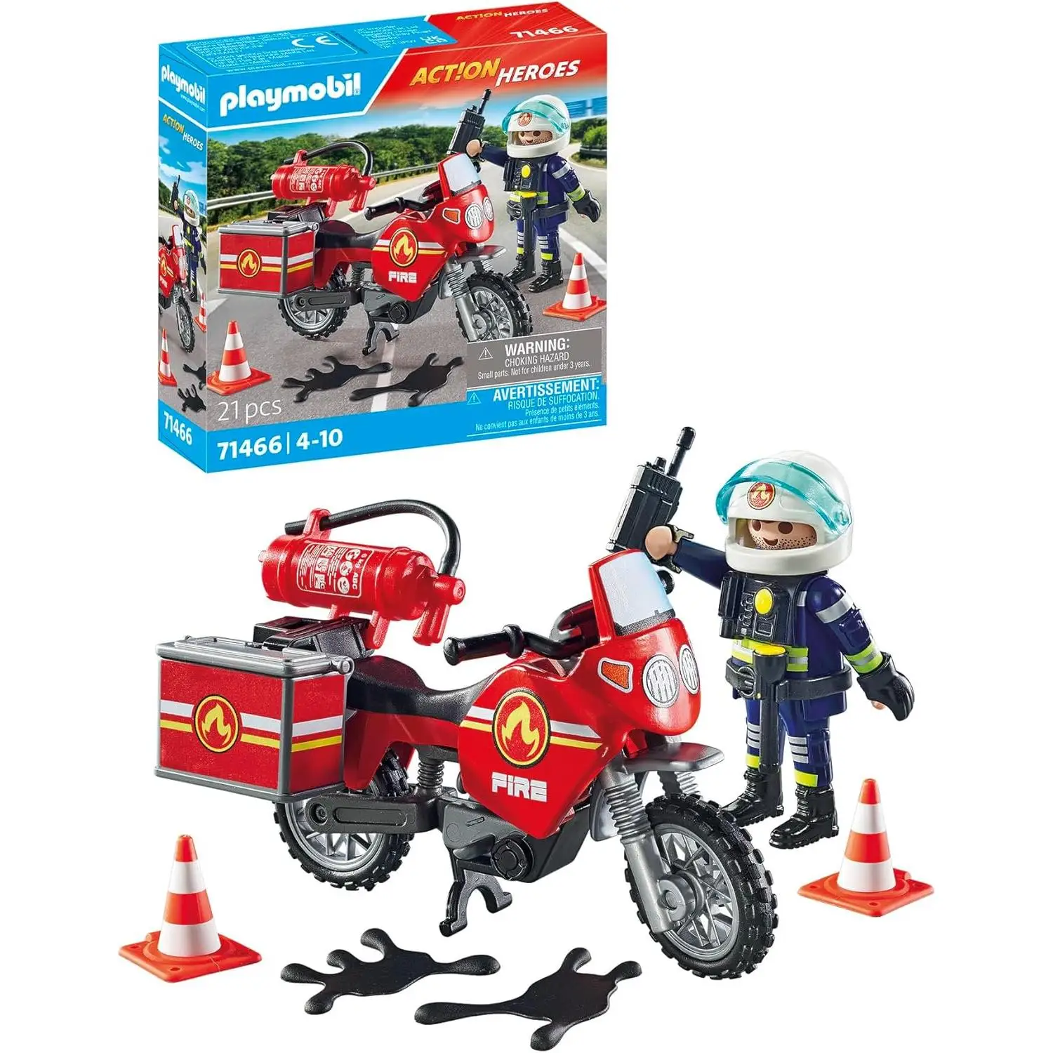 PLAYMOBIL Action Heroes 71466 Moto de