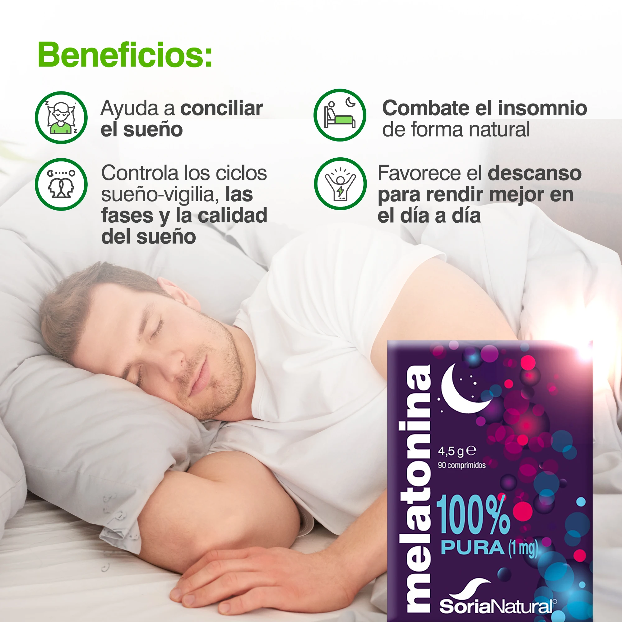 Pure Melatonin Tablets for Sleep Aid - 10mg, 60 Count - Image 4