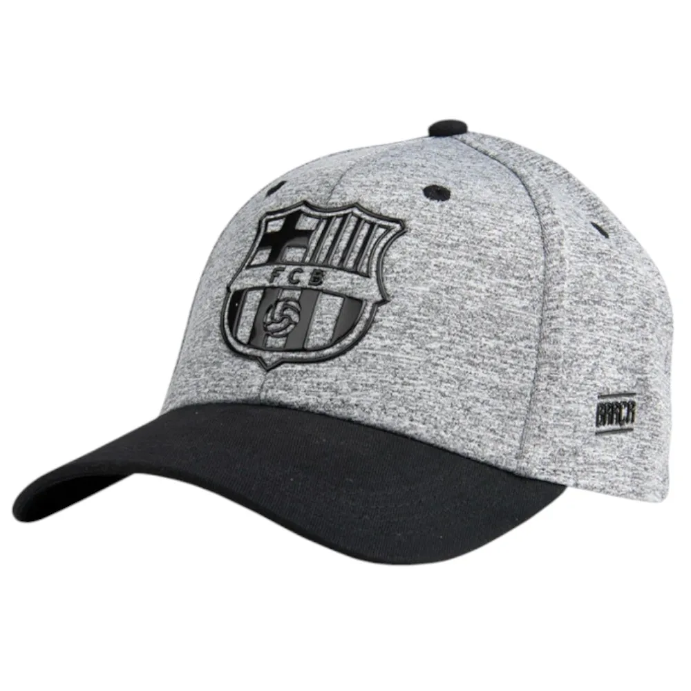 Gorra Oficial FC BARCELONA - Gris Negro - Tallaje Adulto - Ajustable