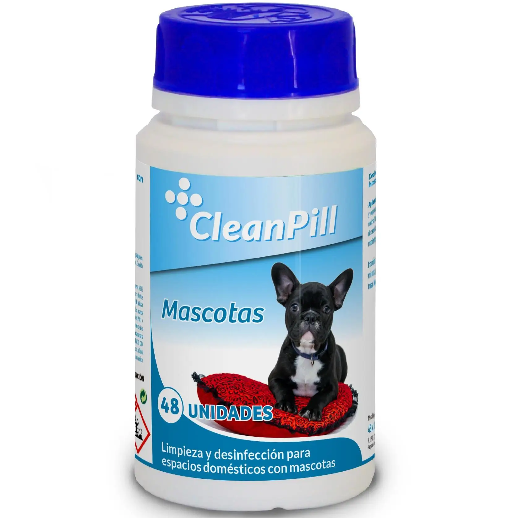 Nekari.com - 48 Pastillas Orache CleanPill para desinfección del pis de tu perro. Media pastilla por botella es suficiente. Elimina las manchas y evita los malos olores originados por los orines de