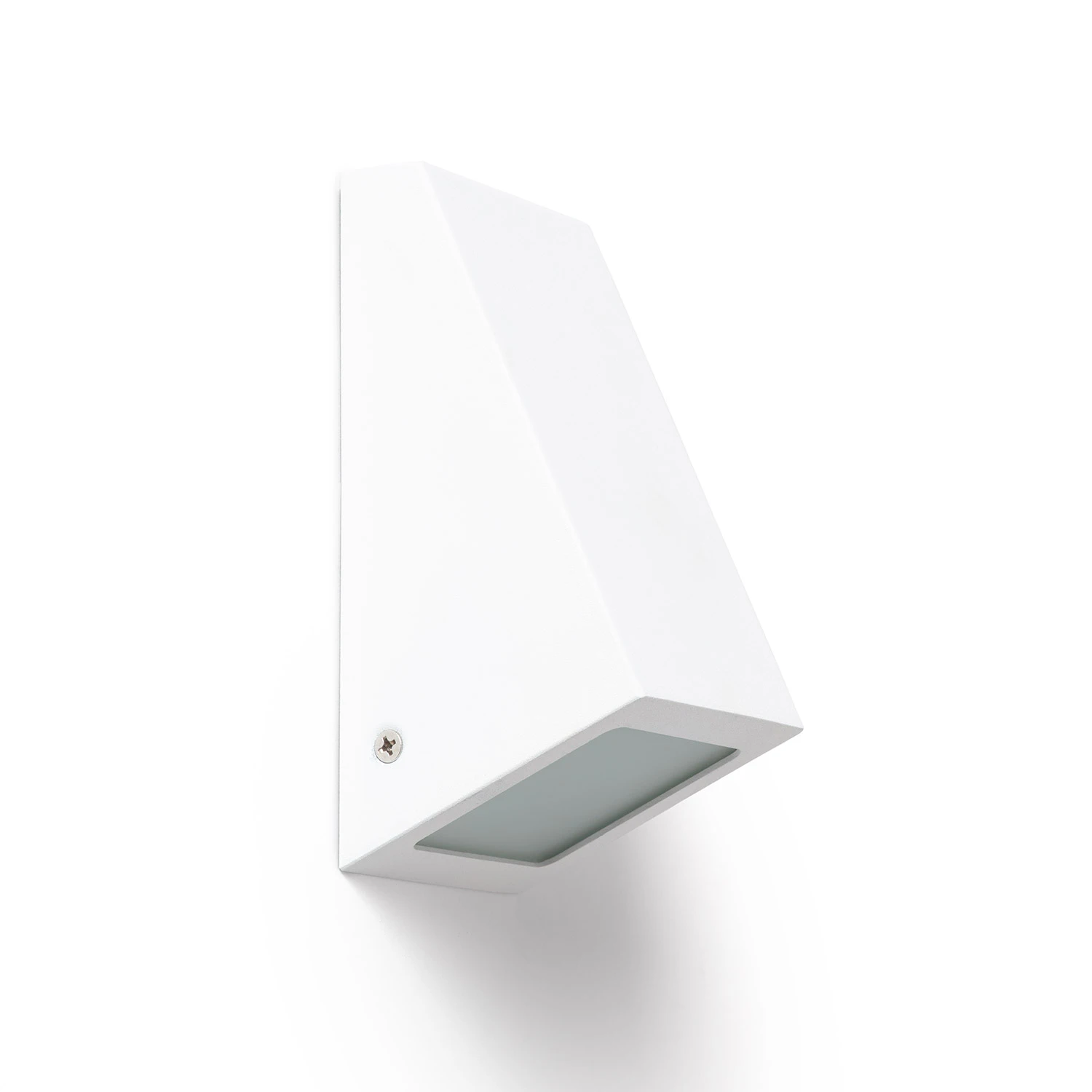 Ledkia Aplique de Pared Exterior Metal y Cristal Ruzafa Blanco