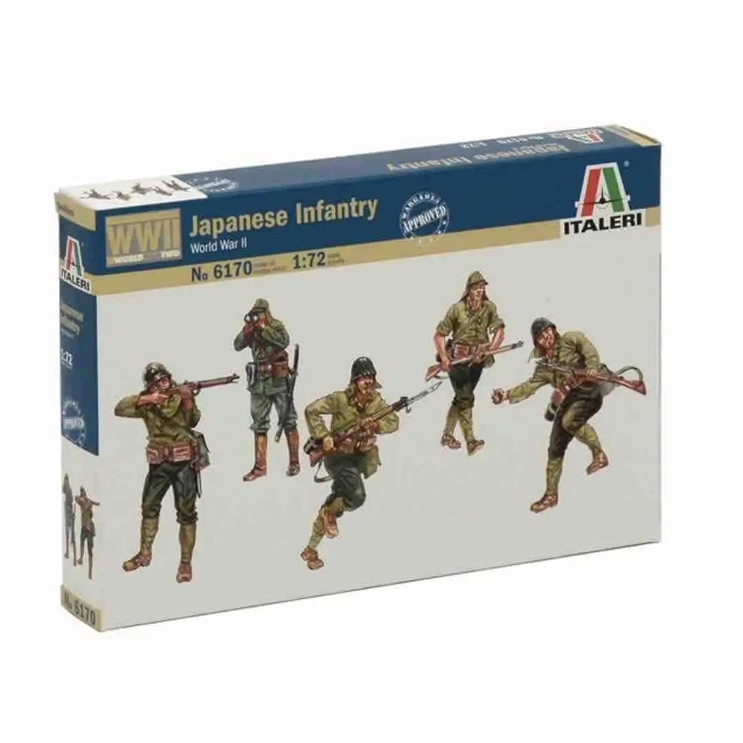 Japanese infantry Italeri 2nd. M. Set of 50 figures of WWII soldiers