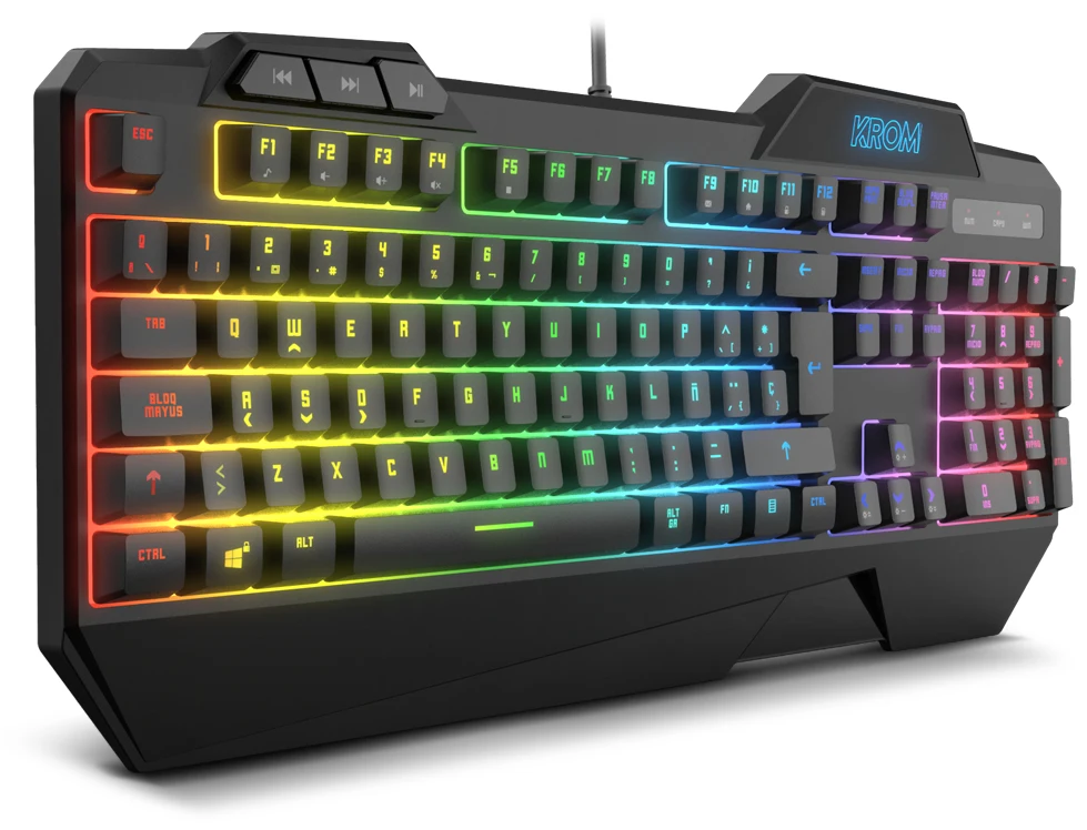 Krom Krusher hybrid Gaming keyboard RGB + mouse-Black