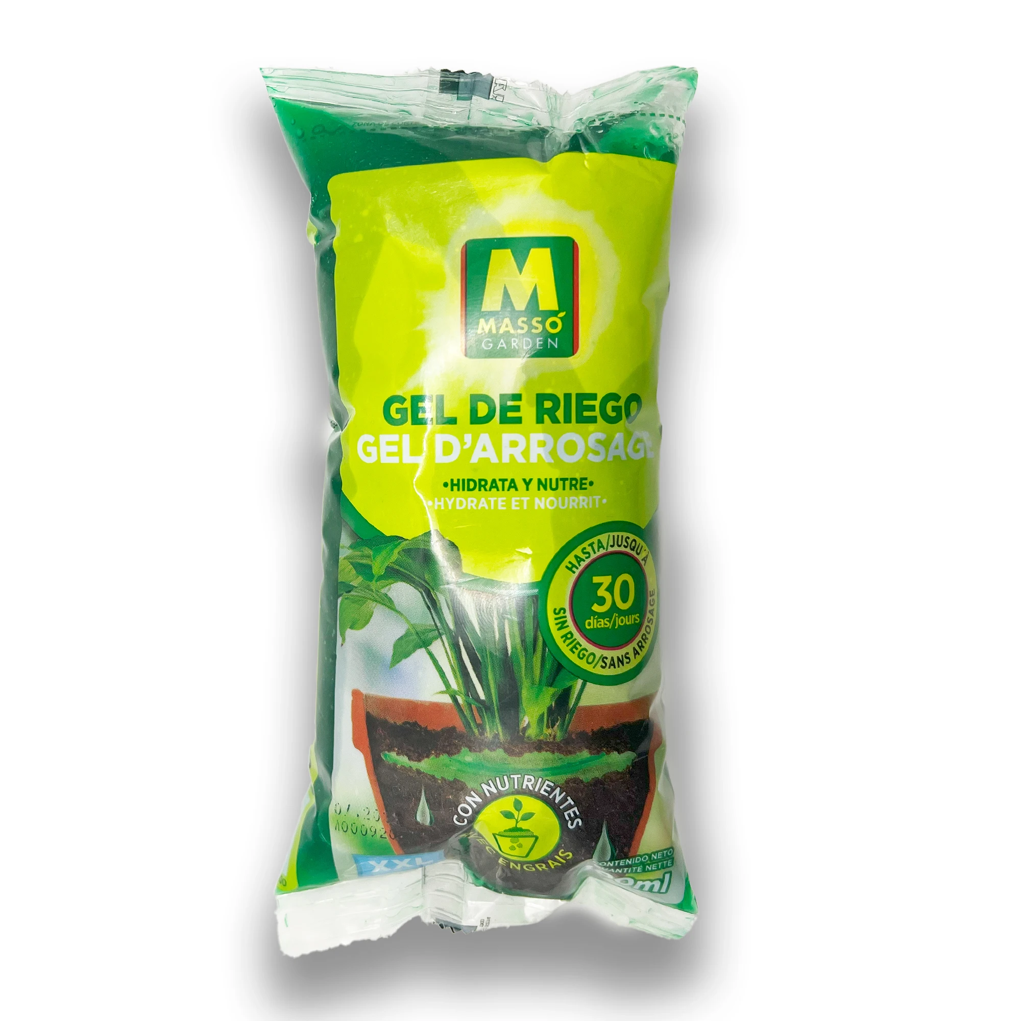 Gel de Riego para Plantas en Vacaciones XXL (Duración Hasta 30 Días) | Hidrata & Nutre tus Plantas en Vacaciones | A diferencia de otros este Gel contiene Nutrientes para tus Plantas Cuidado completo: