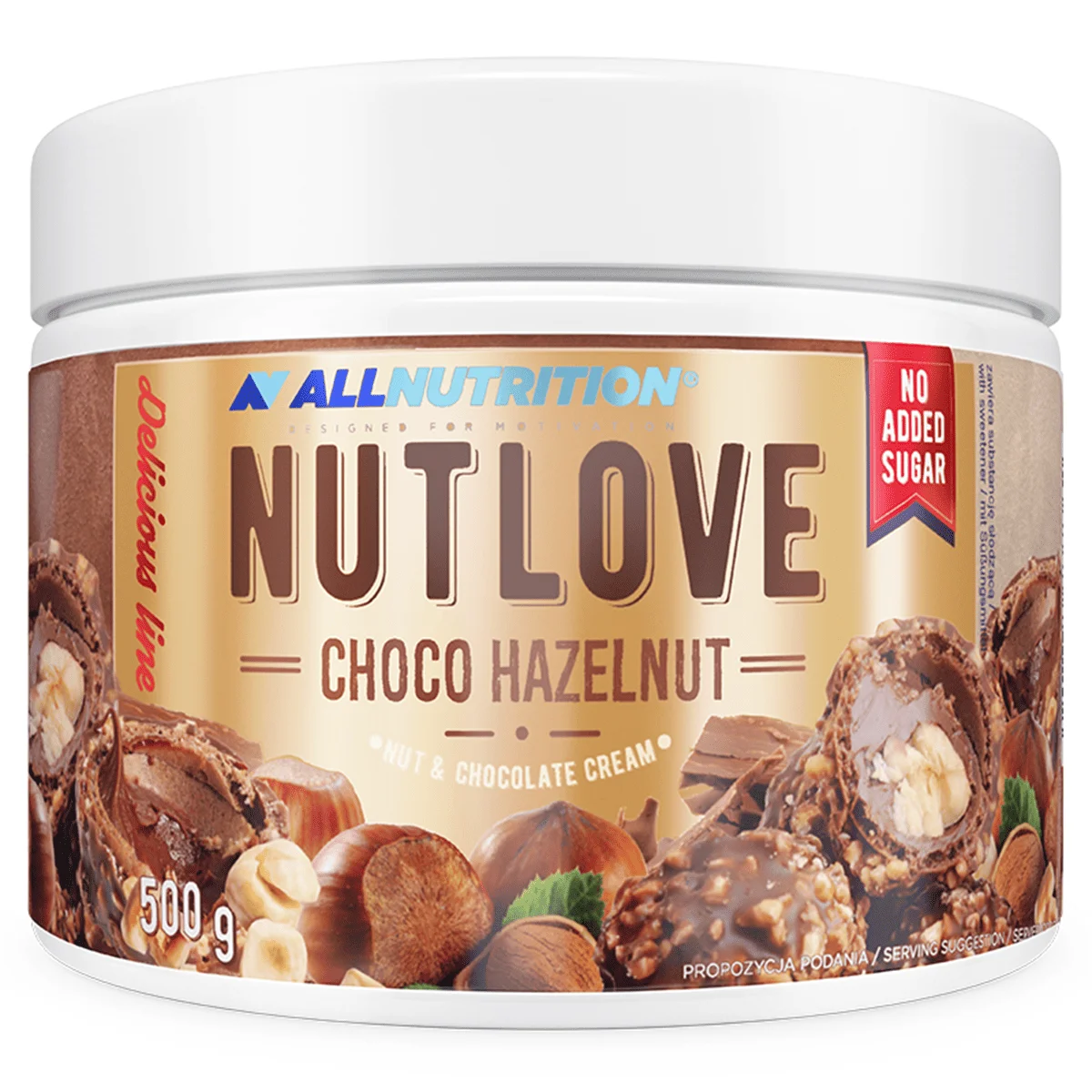 NUTLOVE 500g CHOCOLATE AVELLANAS - ALLNUTRITION