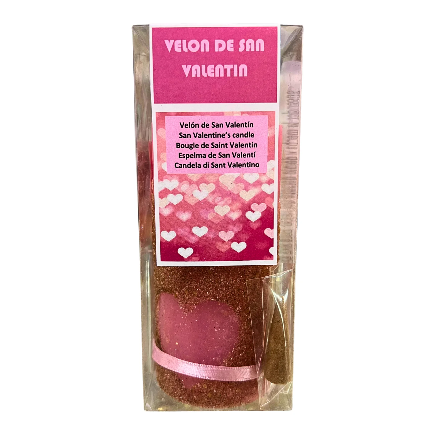 KARMA-Special Valentine's Candle Kit to get the love of the desired person or strengthen your relationship include candle, red precipitate powder, cinnamon incense cone, love protective amulet and instructions for use.