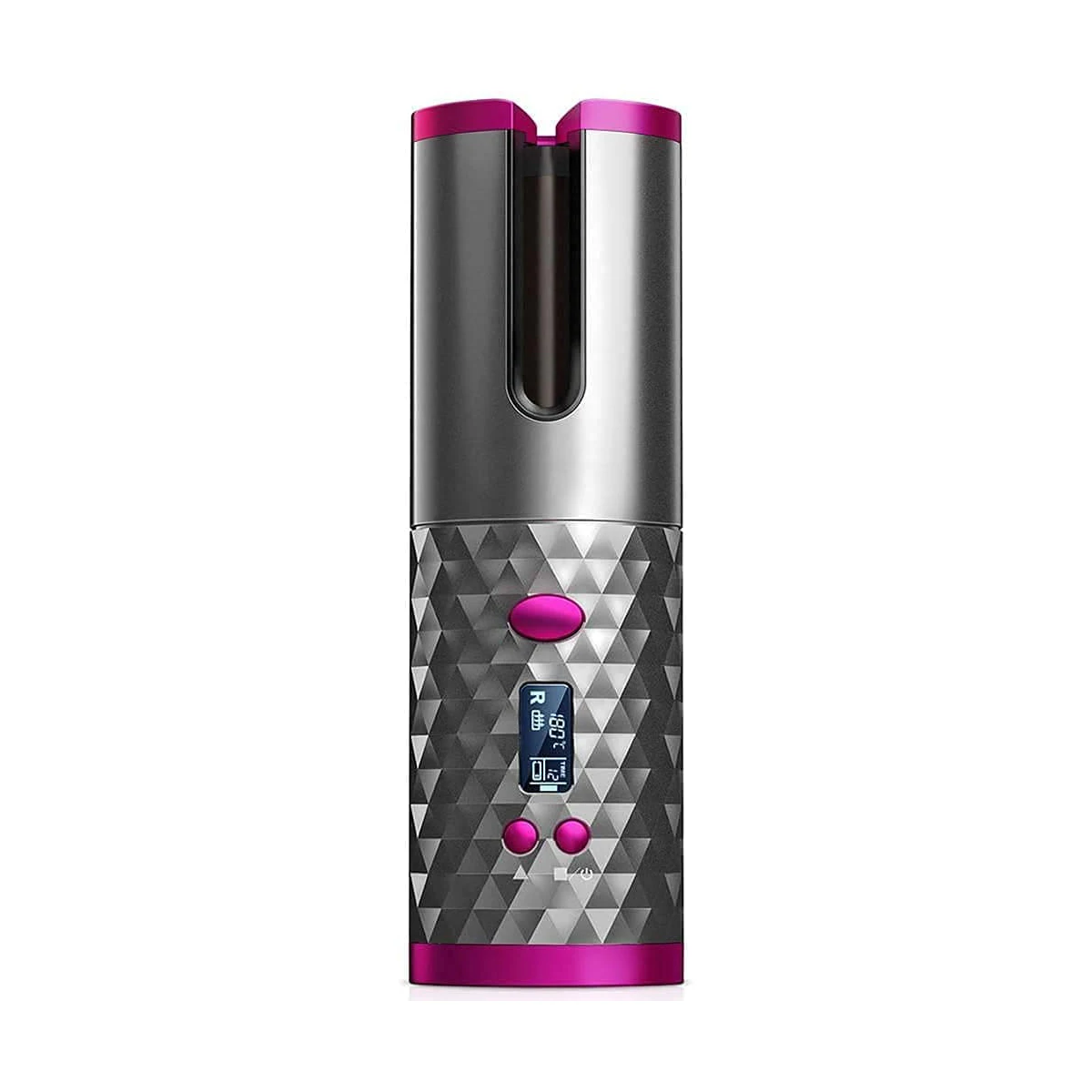 Rizador de Pelo Automático Inalámbrico, Planchas Rizadoras con 6 Temperatura y Temporizado, Rizador Recargable Con USB Profesional, Con salida USB, para usar como Bateria Portatil para Viaje, para