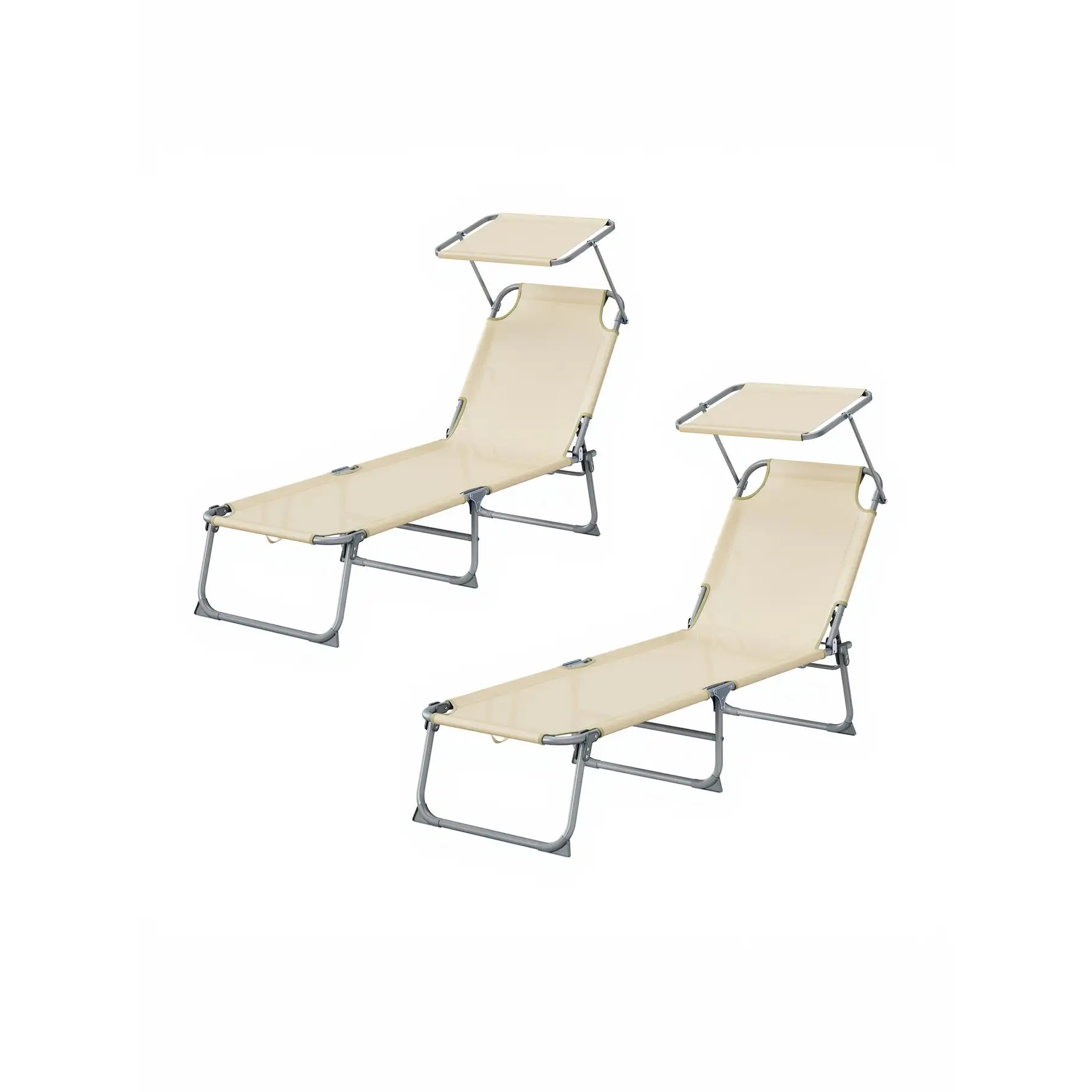 SONGMICS Tumbonas Plegables, 189 x 53 x 28,5 cm, Juego de 2 Tumbonas para Jardín, Cada Una con Carga 110 kg, con… — oferta en AliExpress