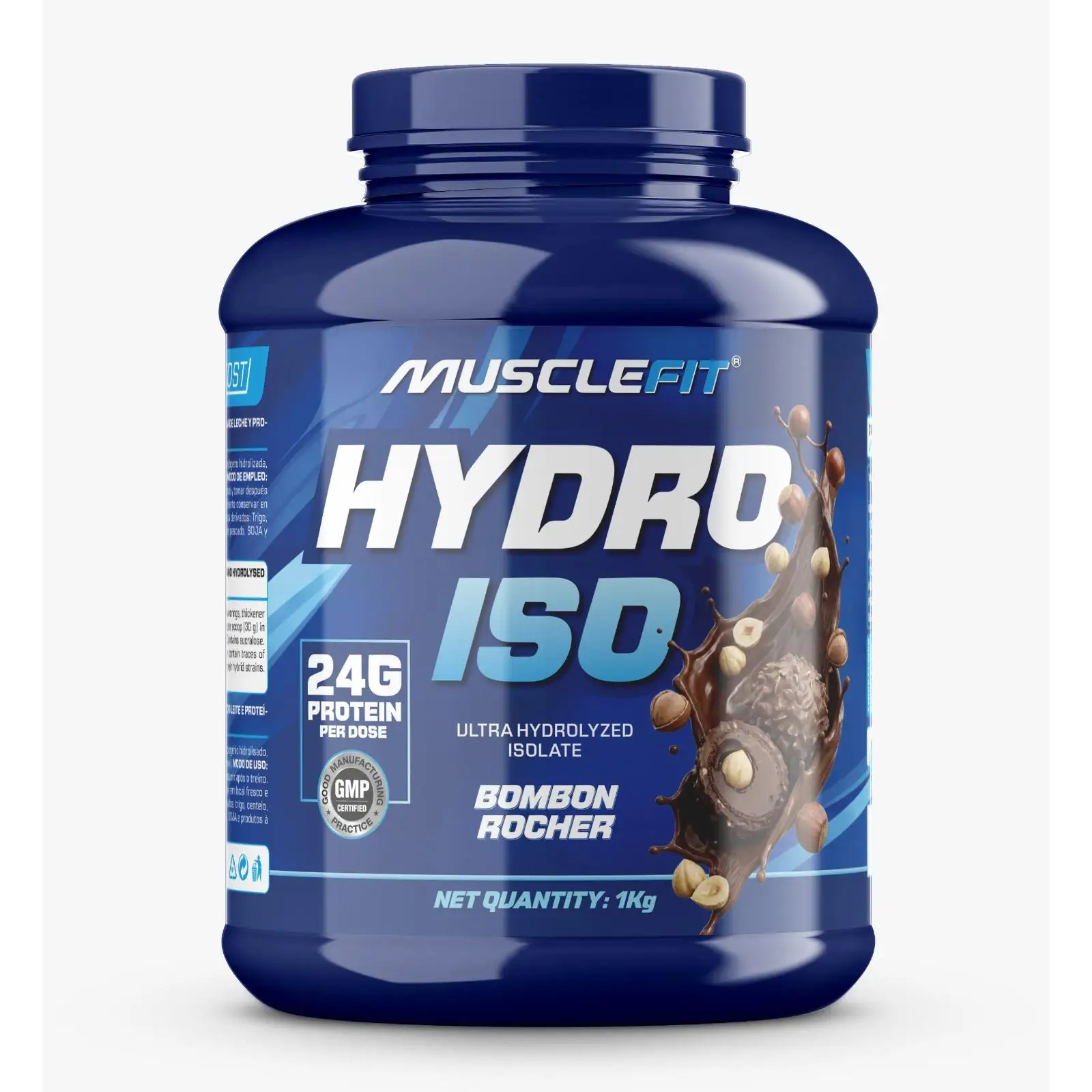 HYDRO ISO 1kg - MUSCLEFIT - OFERTA PREMIUM - AISLADO DE PROTEÍNA - ENTREGAS 24/48 HORAS