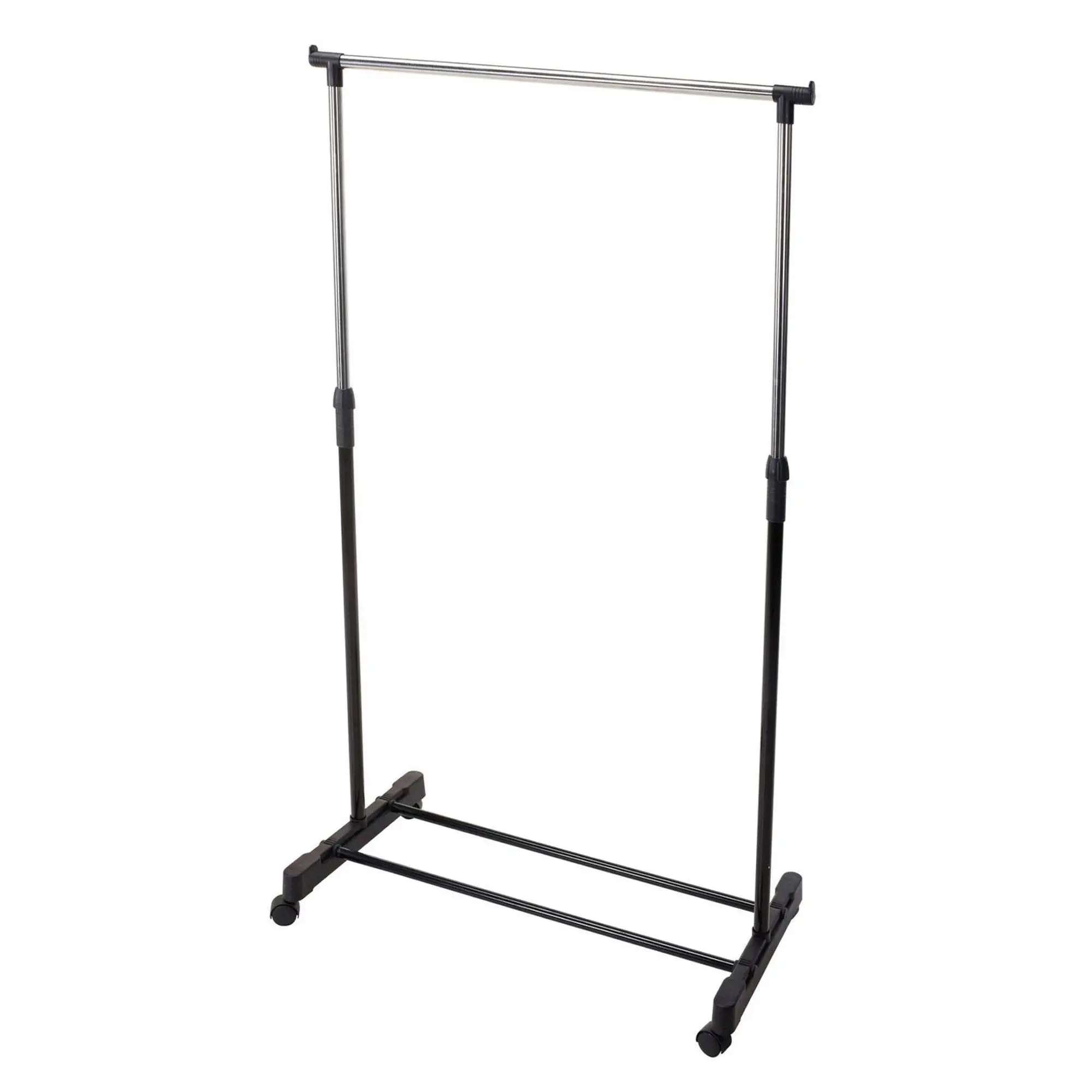 Well Home Estanteria perchero con ruedas acero inoxidable H.90-160cm