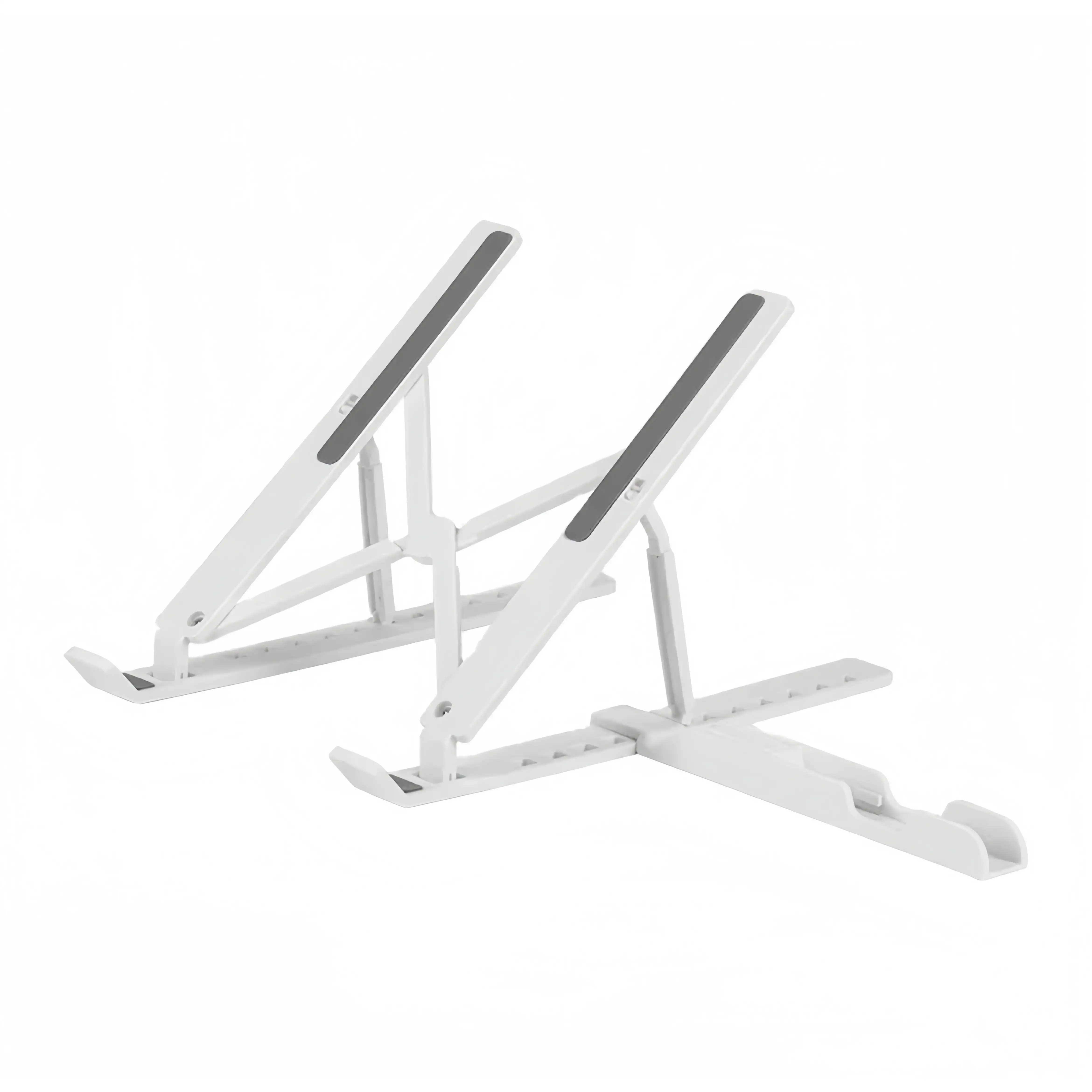 Soporte para Portátil Ajustable, Plegable Soporte de Mesa para Ordenador, Libro, Tablet Notebook, Elevador de Escritorio de Plástico ABS,Laptop Stand Compatible con ORDENADOR  5-15,6"