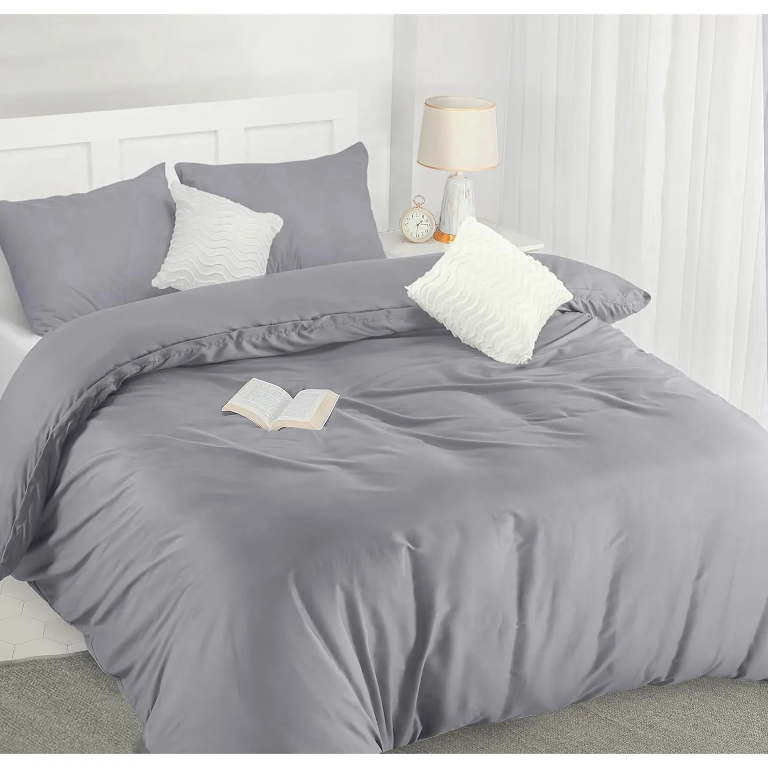 DECODEKO-Juego de Funda Nordica Cama 90/105/135/150 - Poliéster Microfibra Juego de Funda de Edredon y 1 o 2 Fundas de Almohada 50x75 cm, Funda Nórdica con Cremallera