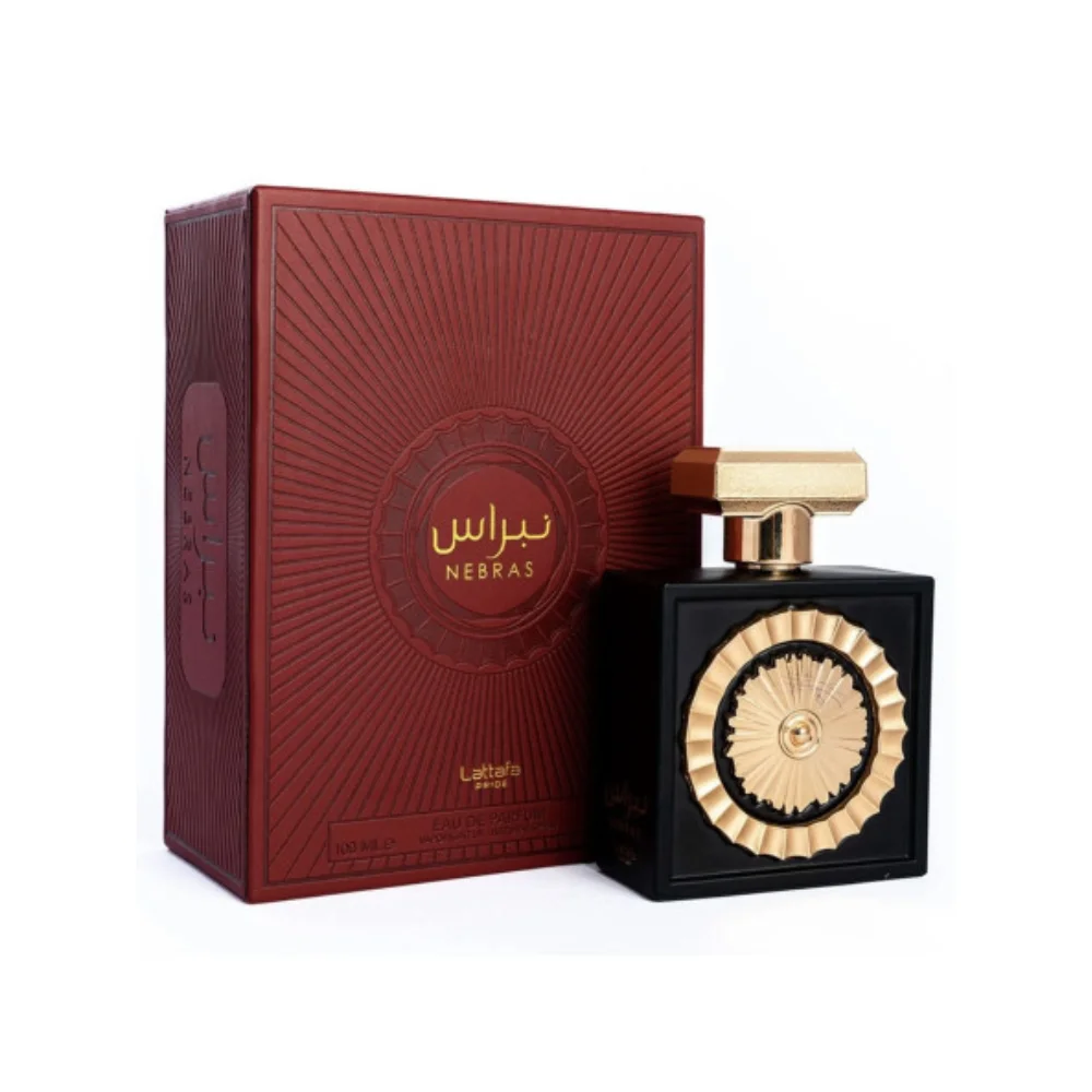 Perfume Árabe Lattafa Pride Nebras EDP 100ml, fragancia unisex oriental dulce y sensual con vainilla y cacao