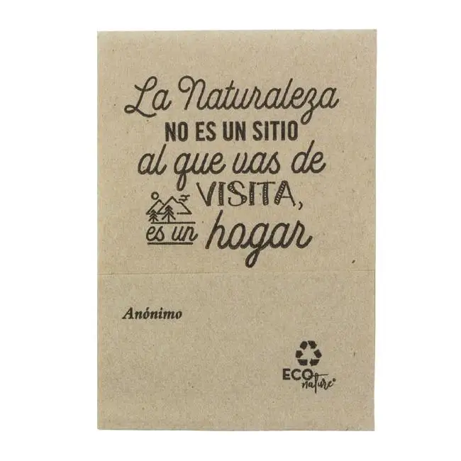 MONOUSO | Servilletas Miniservis de Papel 17x17cm "Frases" Kraft (200 Uds)