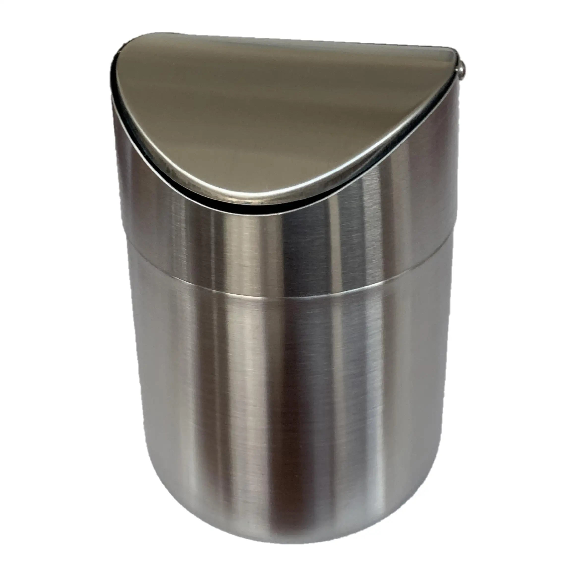 PAPELERA DE SOBREMESA DE ACERO INOXIDABLE BIKAIN 2 LITROS
