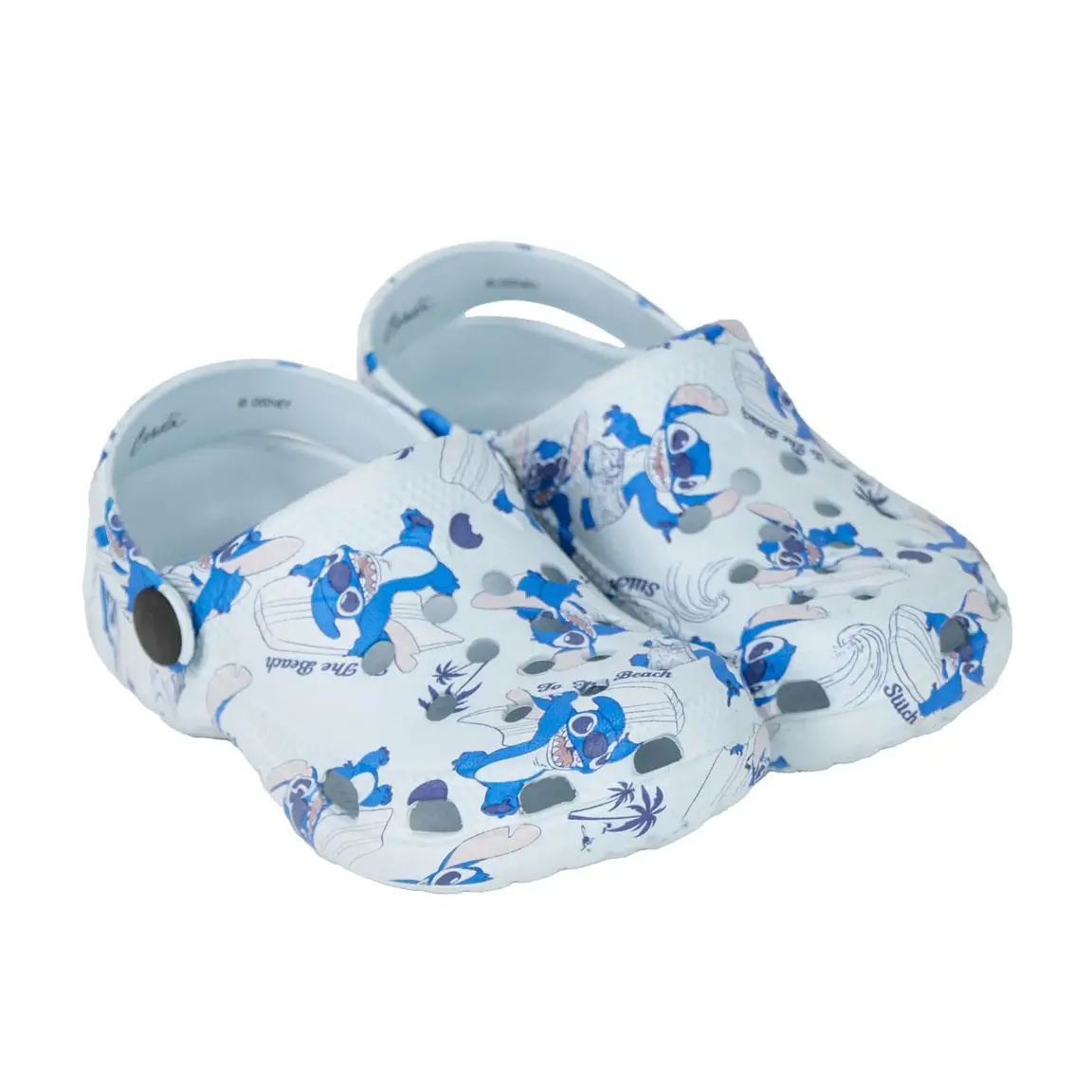 Cerdá - Zuecos Premium Stitch Azul Claro - Comodidad Galáctica