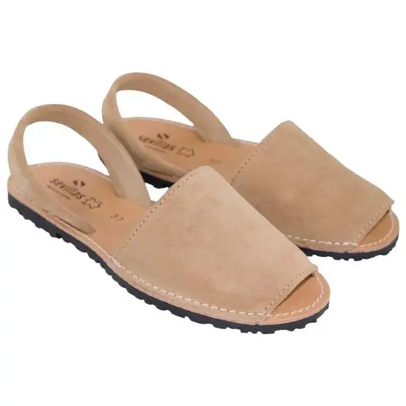 Menorquinas de piel serraje para mujer Hecho en España Tallas 35 a 41 Modelo 1778 Sevillas