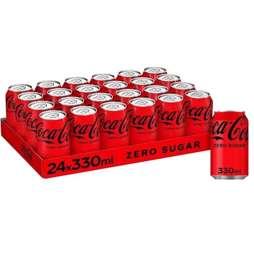 Cocacola Sabor zero 33cl Lata caja 24 (total 7.92L) ZERO CAJA 15U