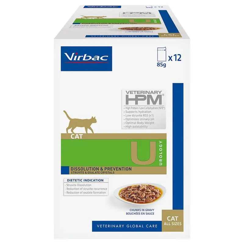 Virbac Veterinary HPM Cat Urology Dissolution & Prevention en Sobres - 12 unidades x 85gr