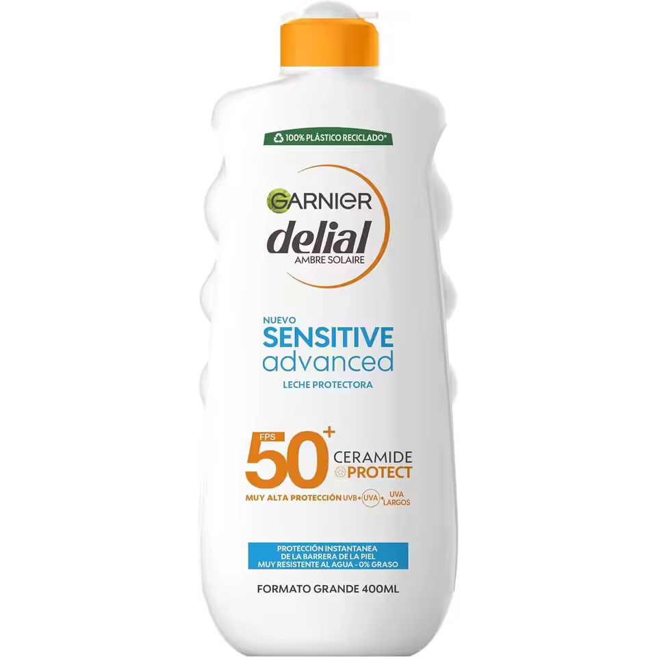 GARNIER AMBRE SOLAIRE SENSITIVE LECHE CORPORAL AVANZADA SPF50*400ml