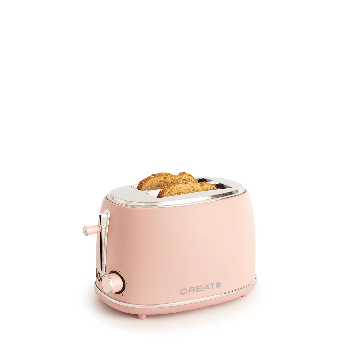 Create - bread toaster for wide slices, 850w, 3 pre-installed programs - toast retro stylance s