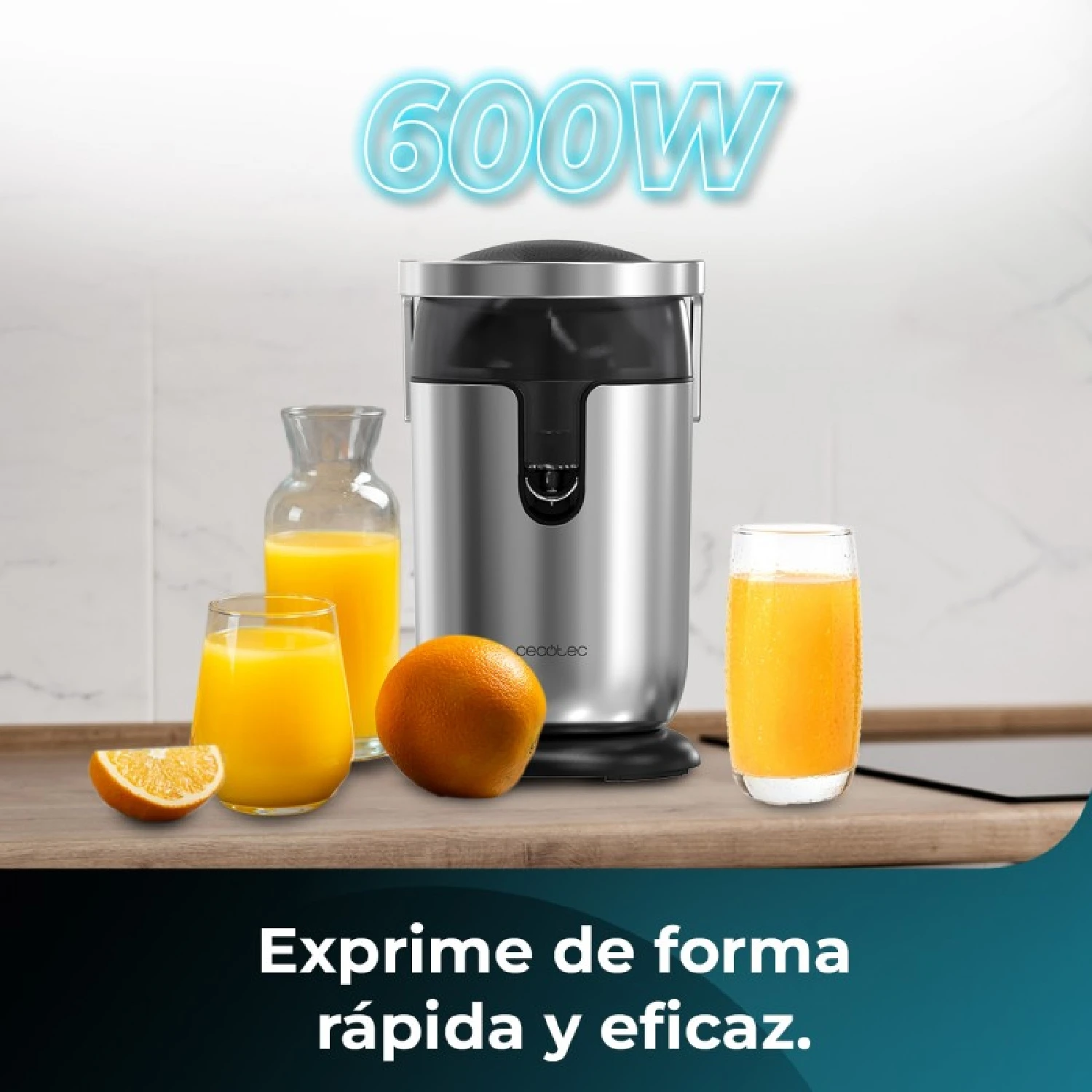 Cecotec Exprimidor Eléctrico De Brazo Exprimidor Eléctrico Xqueeze Bullet Pro