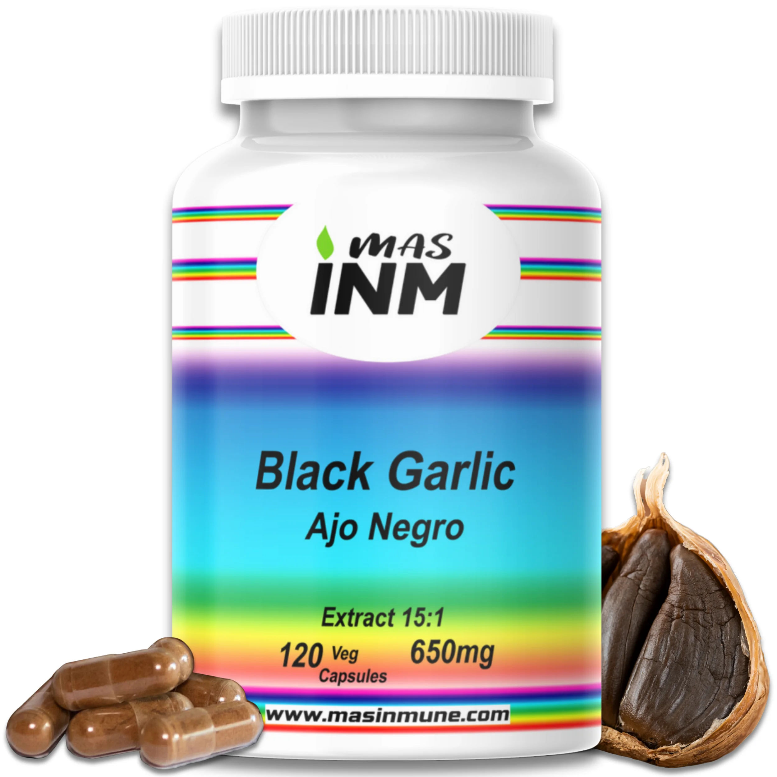 Ajo Negro  - Bajar Tensión Arterial, Colesterol y Mejorar Circulación - 120 cap