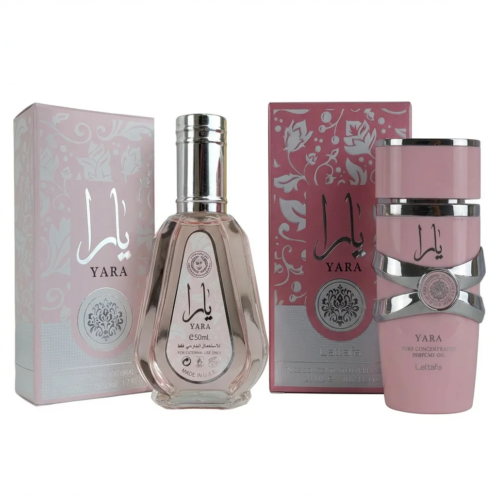 **PACK REGALO** Perfume Lattafa Yara Eau de Parfum 100 ml + 50ml para Mujer - Fragancia Dulce, Elegante y Sofisticada