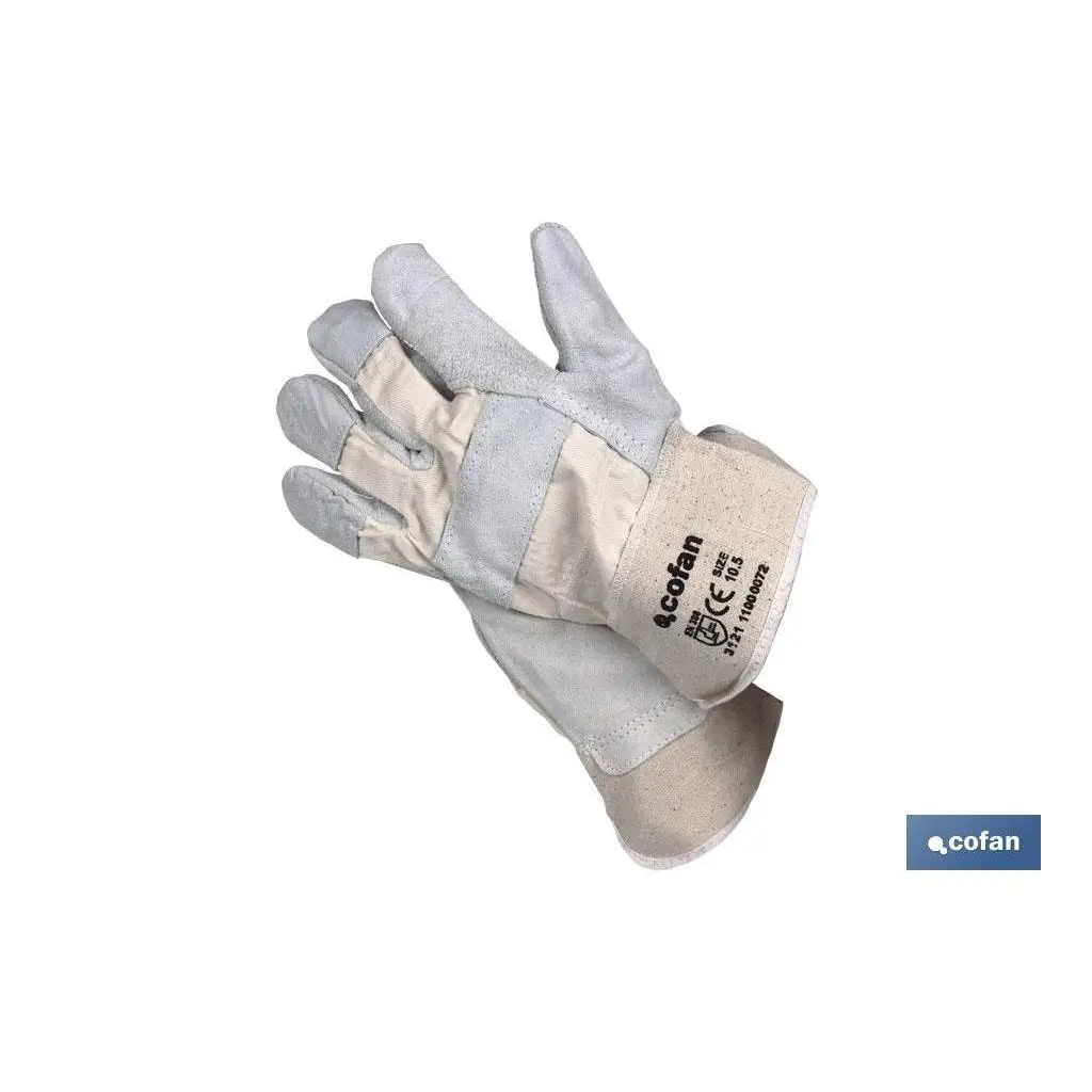 COFAN - Guantes de serraje americano | Especiales para carga y descarga | Diseño industrial y resistente