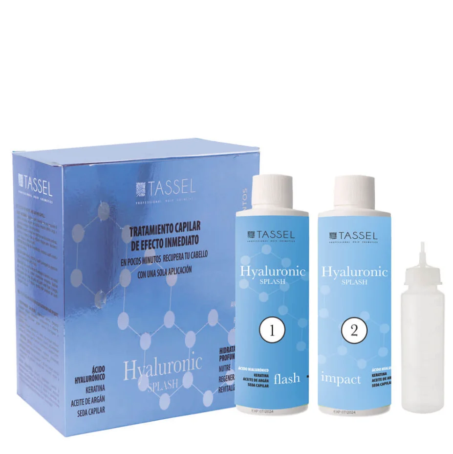 EUROSTIL HYALURONIC SPLASH,TRATAMIENTO CAPILAR DE EFECTO INMEDIATO.TRATEMIENTO 1 :250 ML+TRATAMIENTO 2:250 ML