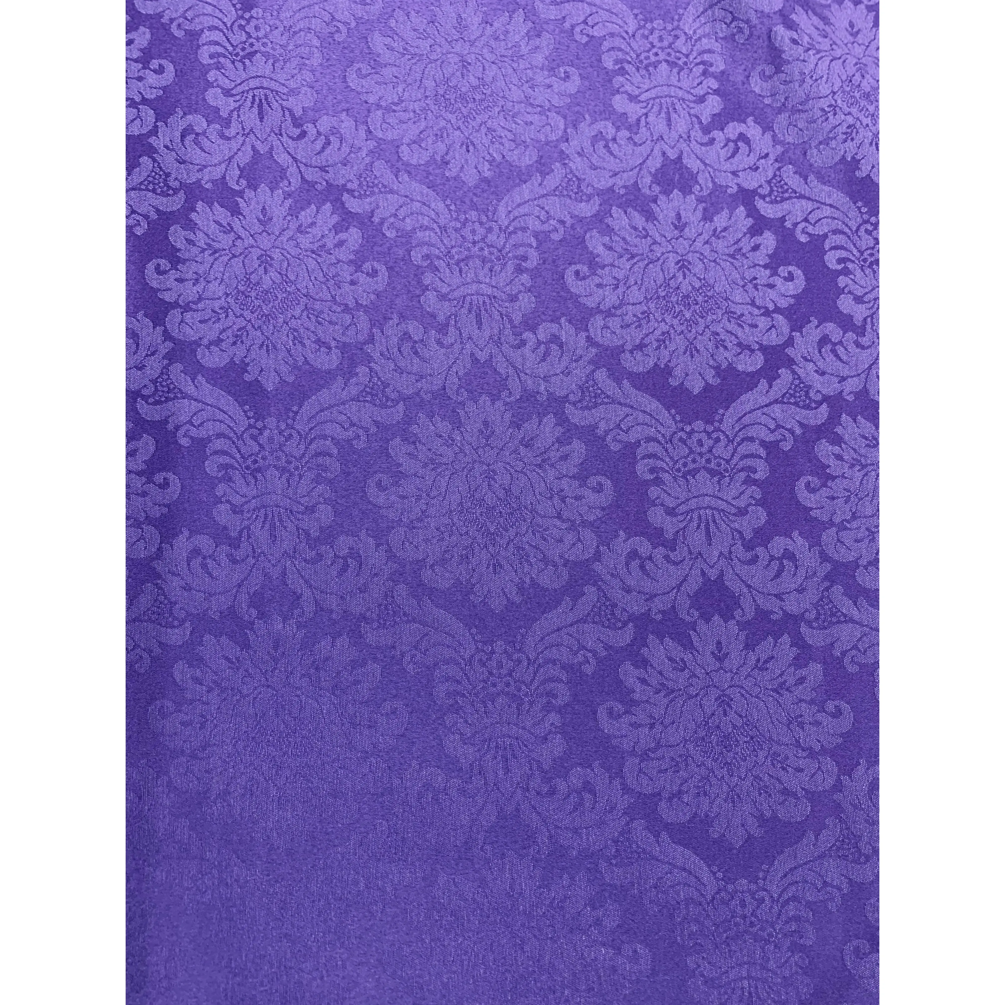 Tejidos Ortuño-Tela de Damasco Morado, Tela Jacquard , decorar hogar, cortinas, manteles, Iglesias, Cofradías, Tapizados,1m x Ancho 2.80m