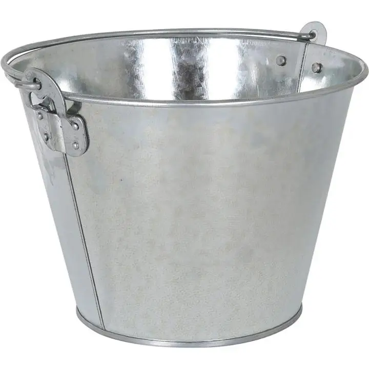 FEST - CUBO METAL GALVANIZADO CON ABRIDOR 6000CC - Cubo Metal Cubitos Duradero y Estilizado - Cubo Metal Cubitos con Asa Ergonómica - Cubo Metal Cubitos de Acero Inoxidable - Cubo Metal Cubitos para Conservar Hielo | AmyStyle