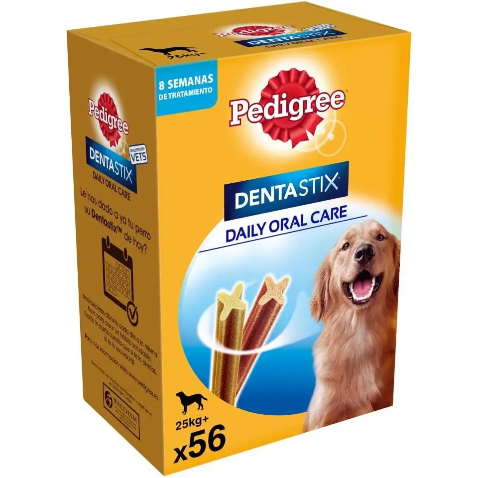 Pedigree Dentastix Snack Dental para la Higiene Oral de Perros Grandes (1 Pack de 56ud)