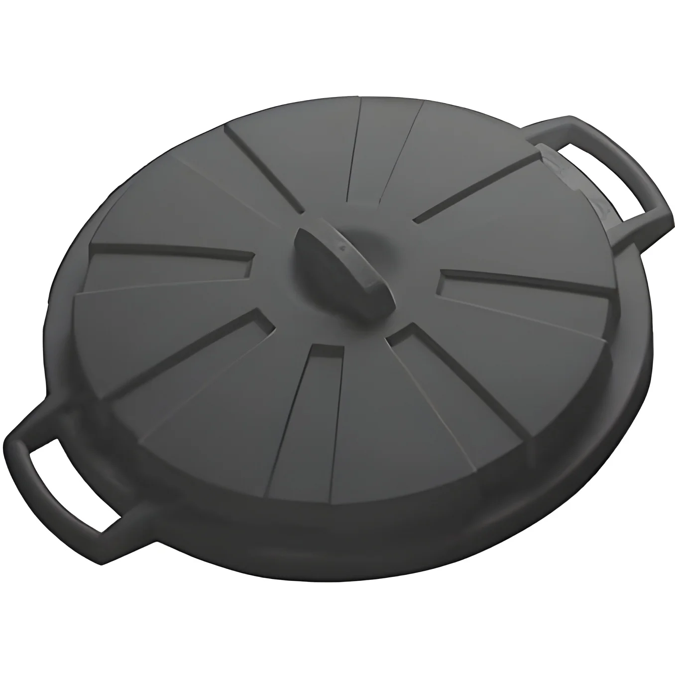 Tapa para cubo de basura de comunidad. 80 litros. color negro. mondex
