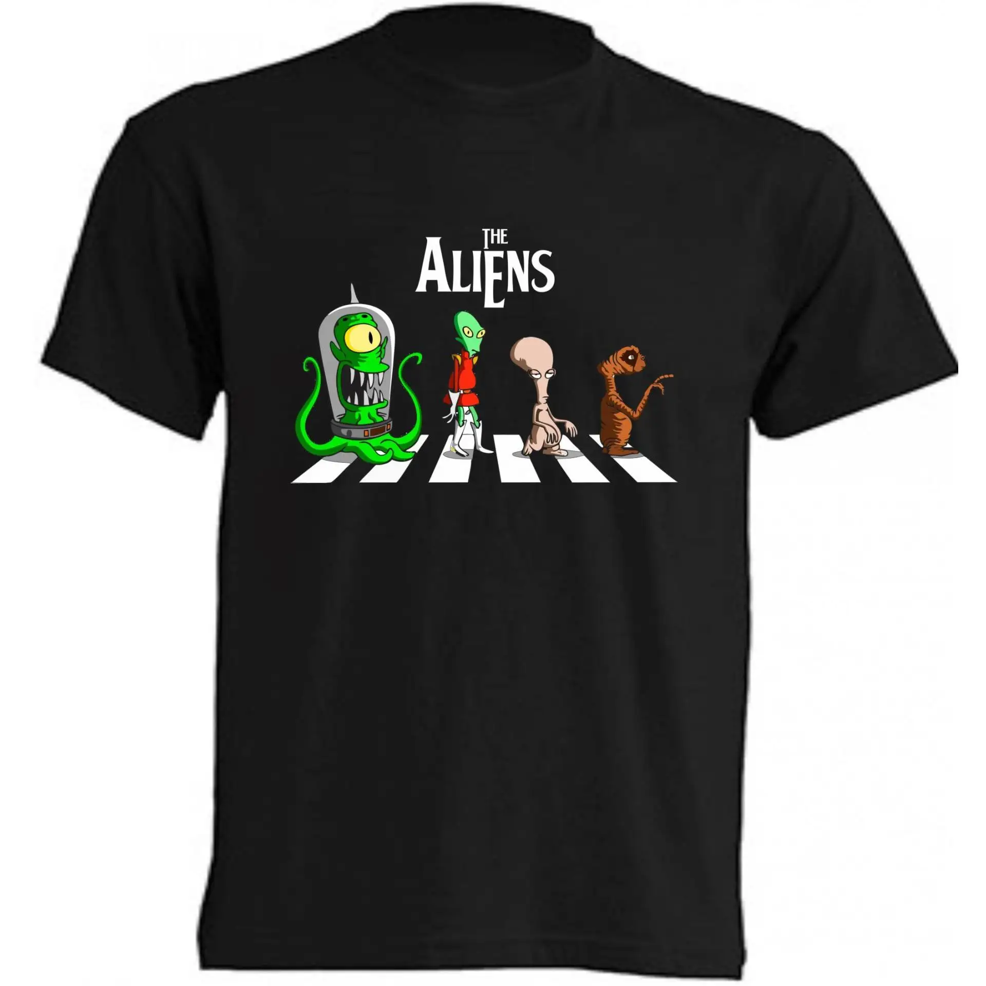 Camiseta The Aliens - | Algodón | Manga Corta - Tejido tubular, sin costuras laterales. - Punto liso