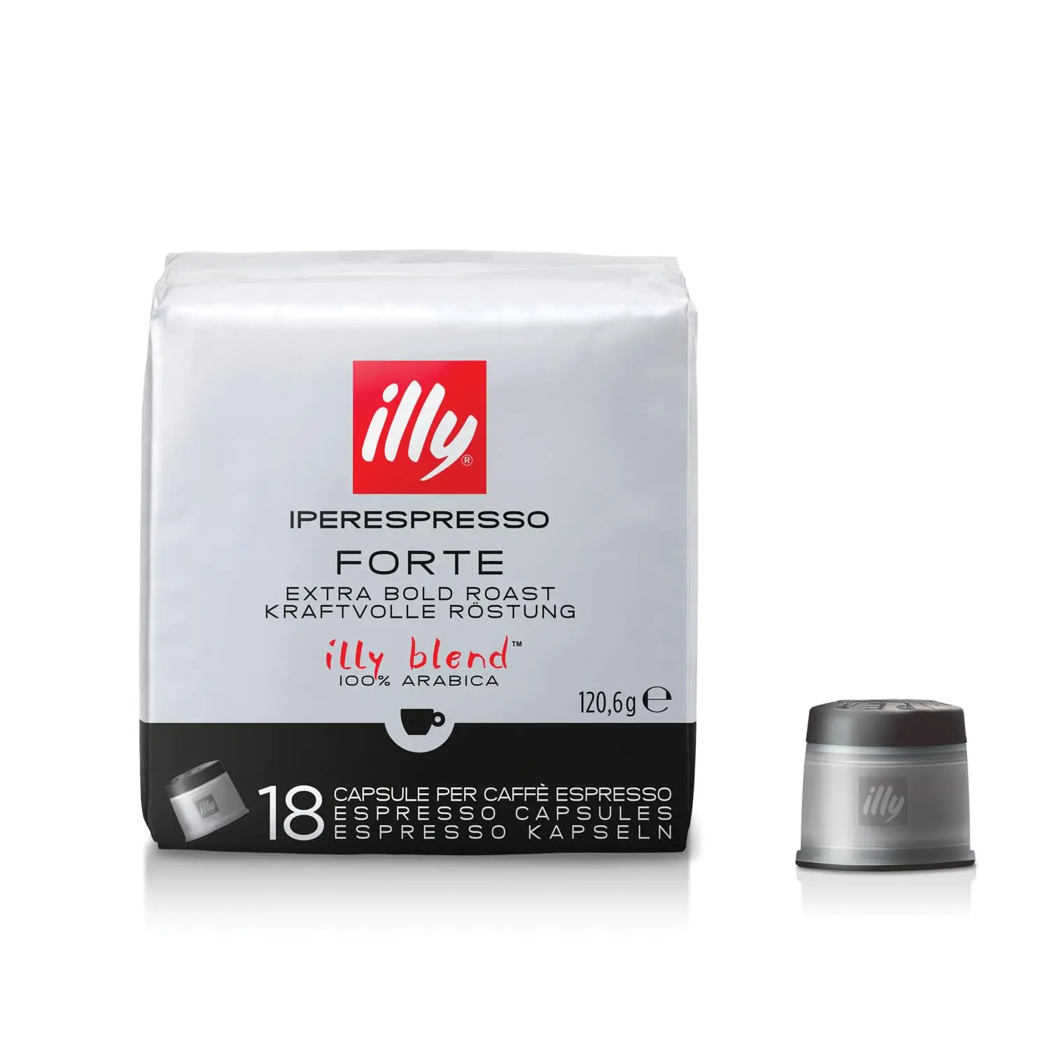 Illy iperespresso coffee capsules forte roast, 6 pack of 18 capsules, total 108 capsules - qumir
