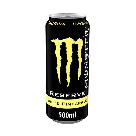 MONSTER WHITE PINEAPPLE sabor piña blanca latas 500ml- Pack 12 unidades ó Caja 24 unidades