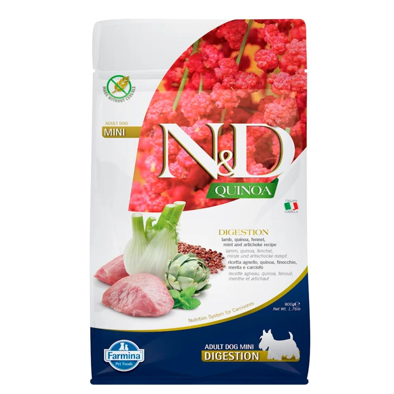 Farmina N&D Quinoa Digestion Pienso de Cordero para Perros Mini 2,5kg