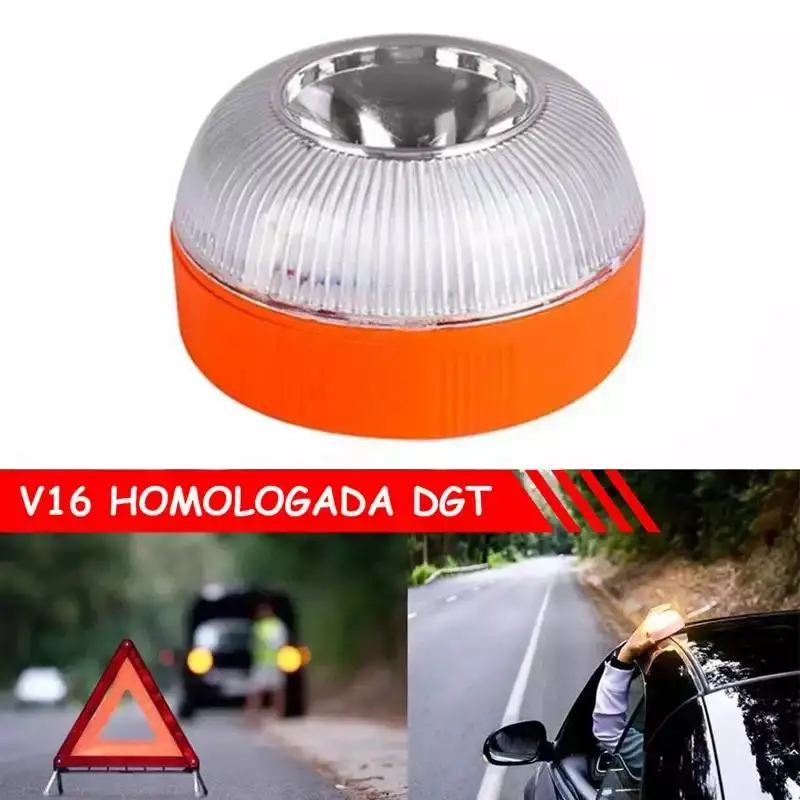 Kmt style LED car vehicle V16 IP54 approved DGT emergency light + magnetic Base